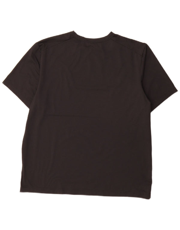 Nike Mens Dri Fit T-Shirt Top Large Black Polyester