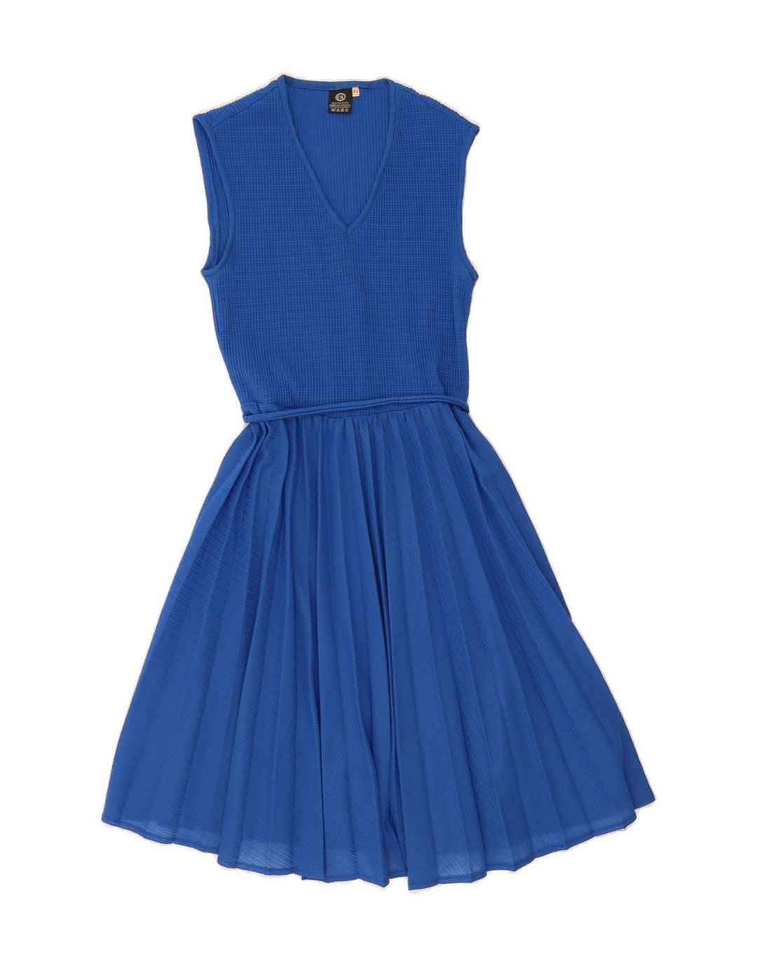 C&A Womens Sleeveless A-Line Dress IT 44 Medium Blue Polyester Vintage C&A and Second-Hand C&A from Messina Hembry 