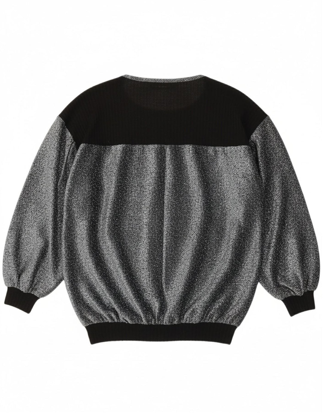 VINTAGE Womens Boat Neck Jumper Sweater IT 44 Medium Silver Colourblock