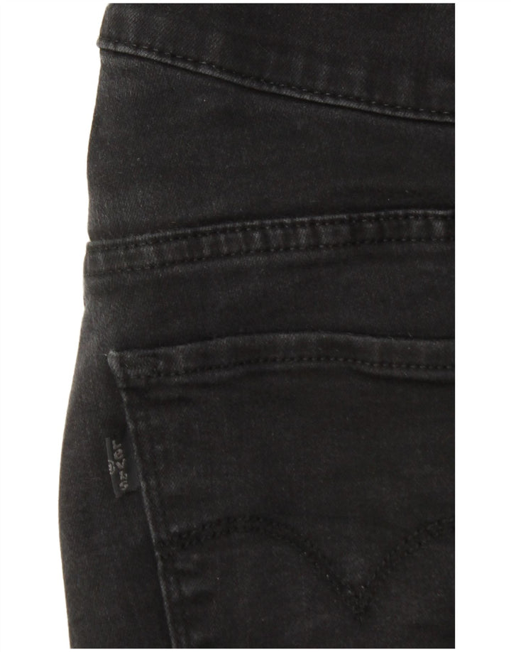Levi's Womens 314 Shaping Straight Jeans W33 L30 Black Cotton