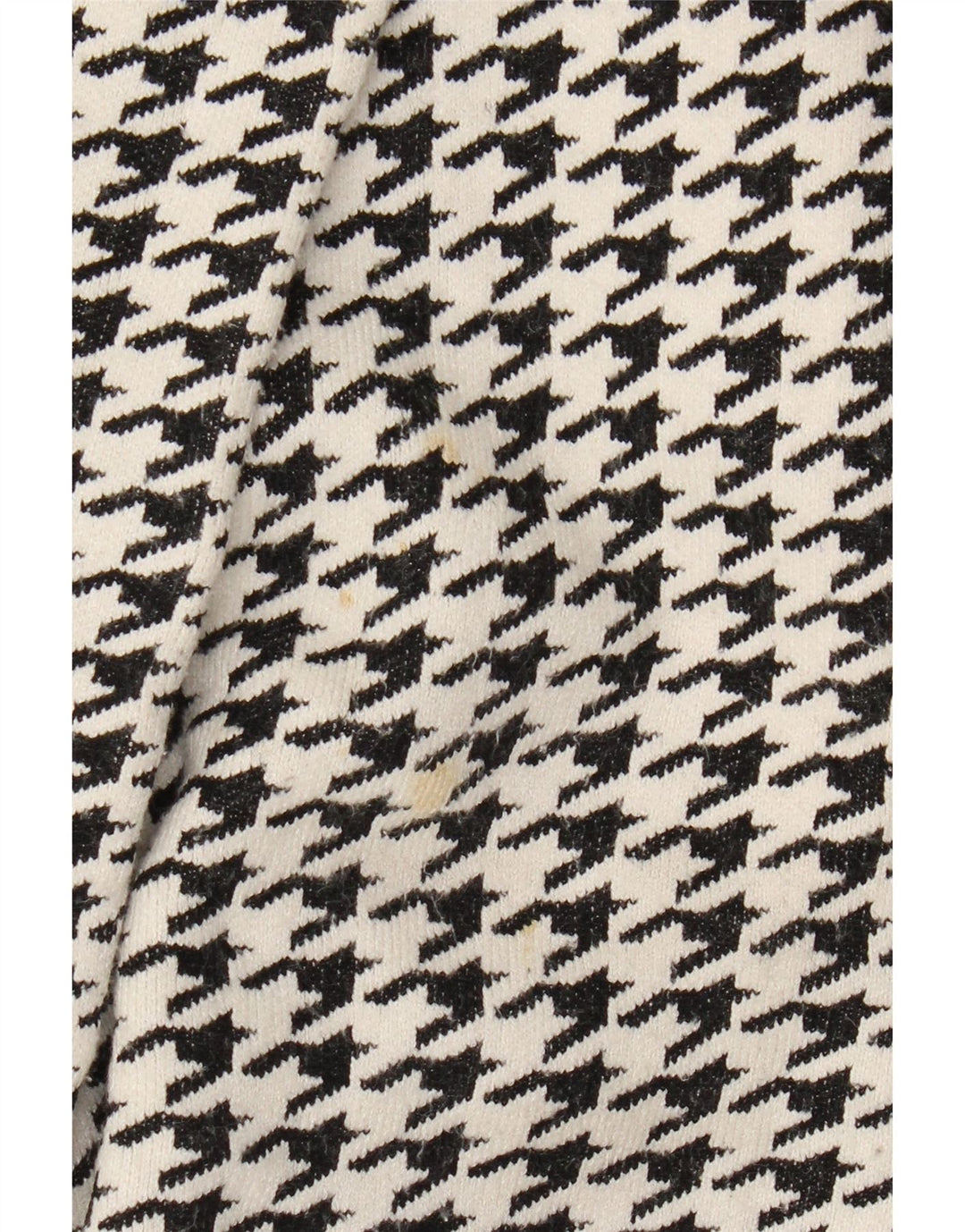 Zara Womens Oversized Overcoat UK 10 Small Black Houndstooth Viscose