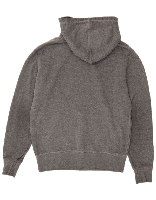 Superdry Mens Graphic Hoodie Jumper Large Grey Cotton
