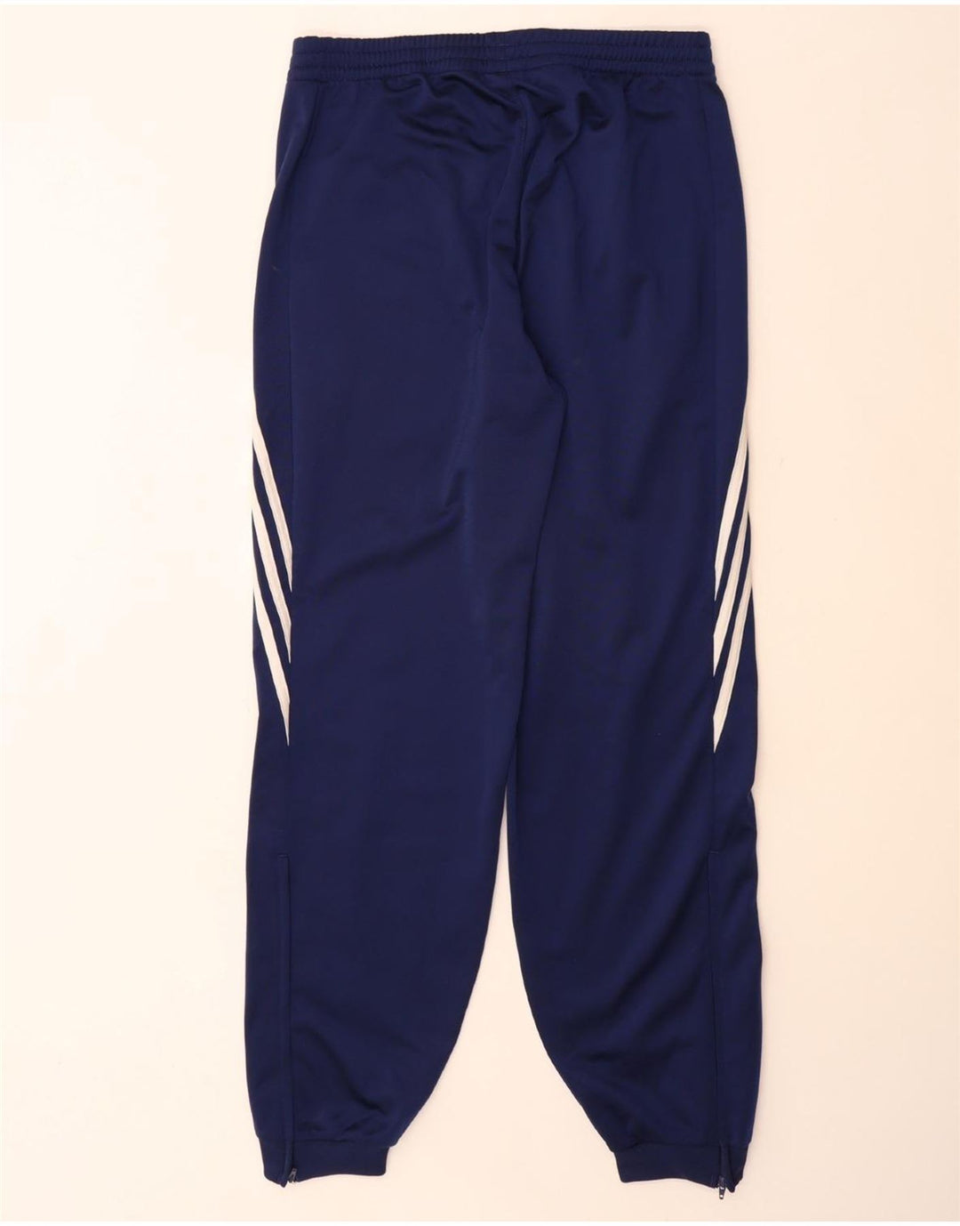ADIDAS Mens Tracksuit Trousers Joggers Medium  Navy Blue Polyester