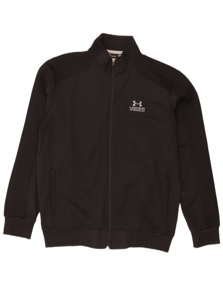 Under Armour Mens Tracksuit Top Jacket XL Black Polyester