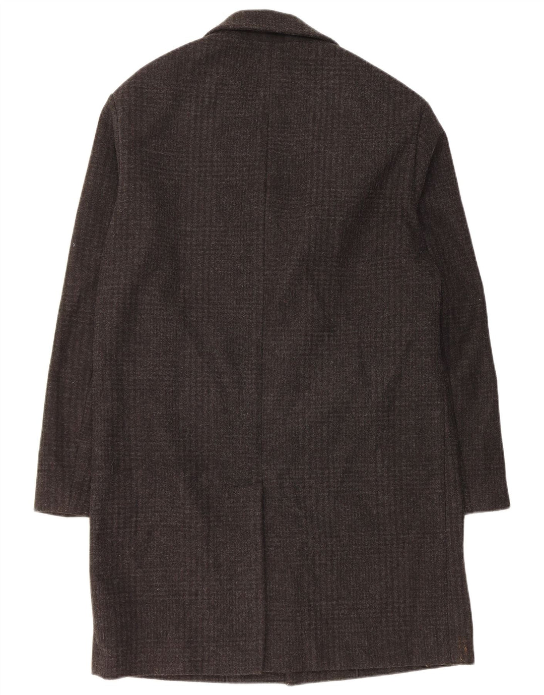 Zara Mens Overcoat UK 40 Large Black Polyester