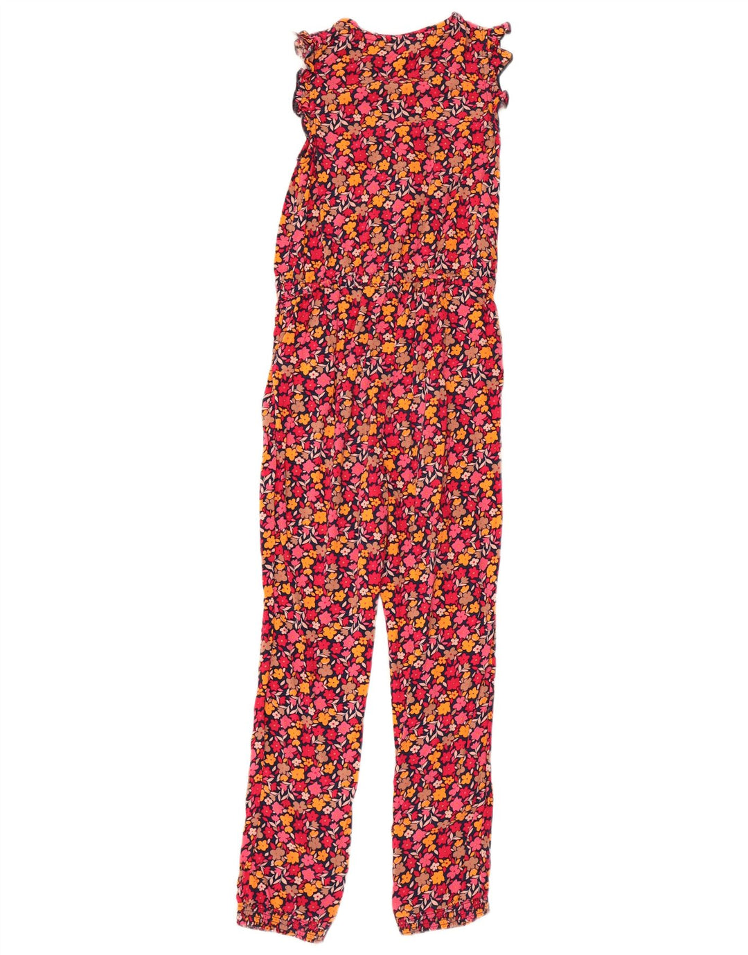 FAT FACE Girls Jumpsuit 10-11 Years Multicoloured Floral Viscose