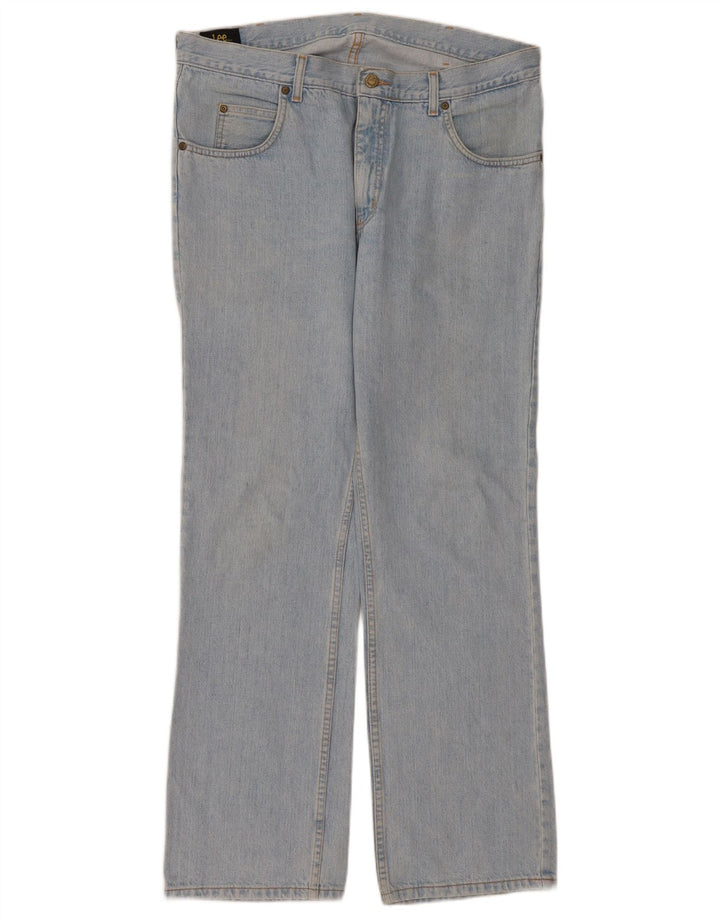 LEE Mens Ranger Straight Jeans W38 L32  Blue Cotton