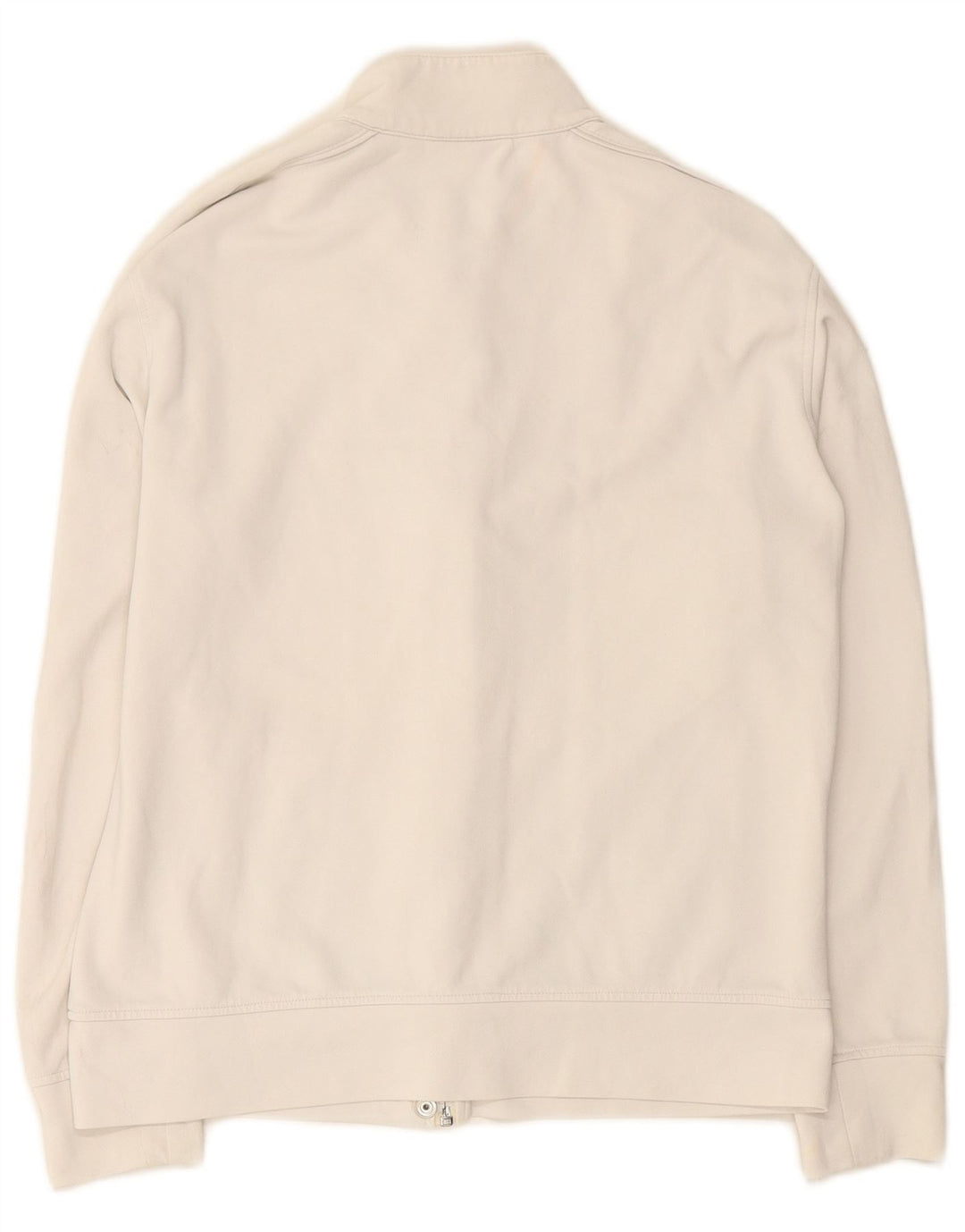 ASICS Womens Tracksuit Top Jacket UK 14 Large White Polyamide