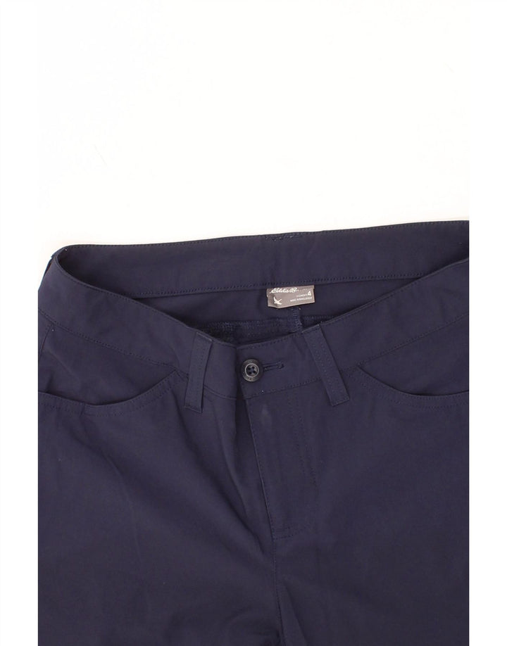 EDDIE BAUER Womens Cargo Shorts US 4 Small W28 Navy Blue Polyester Vintage Eddie Bauer and Second-Hand Eddie Bauer from Messina Hembry 
