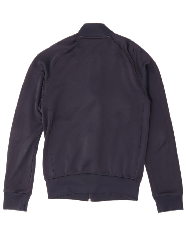 Adidas Mens Tracksuit Top Jacket Small Navy Blue Polyester