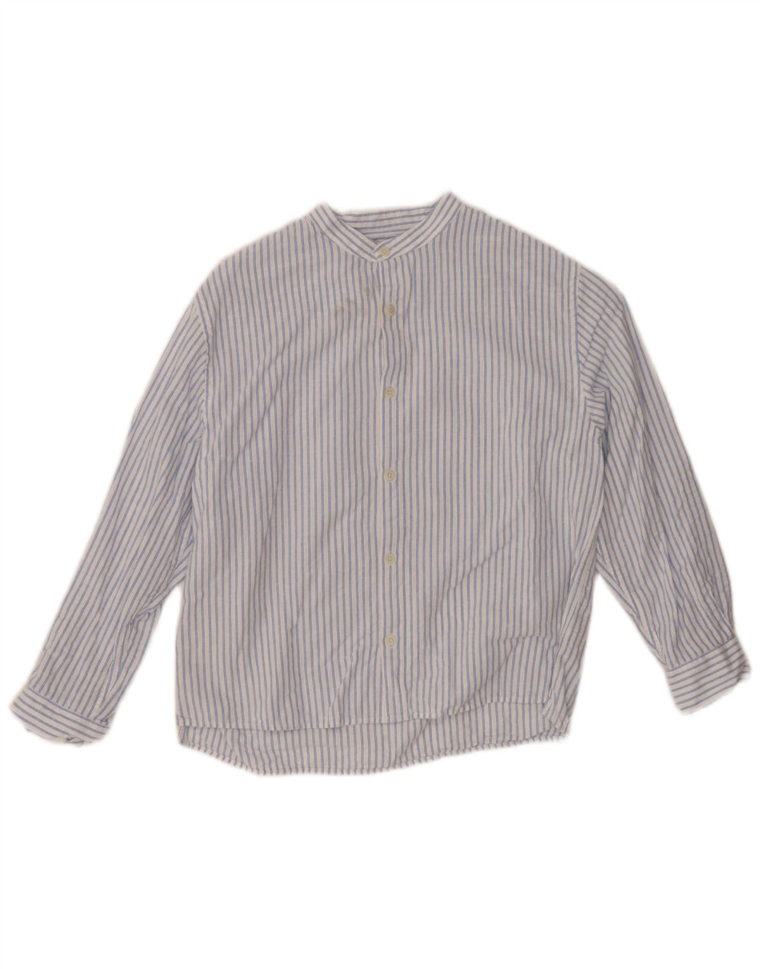 ZARA Boys Shirt 8-9 Years White Pinstripe Cotton