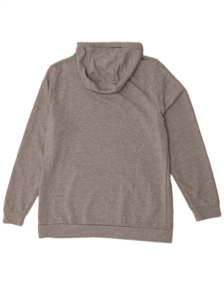 Nike Mens Dri Fit Hoodie Jumper Medium Grey Cotton