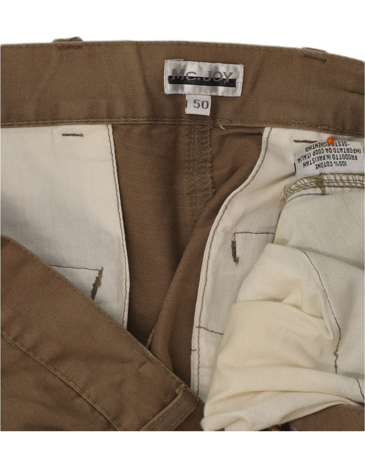 MC JOY Mens Cargo Shorts IT 50 Large W38  Beige Cotton