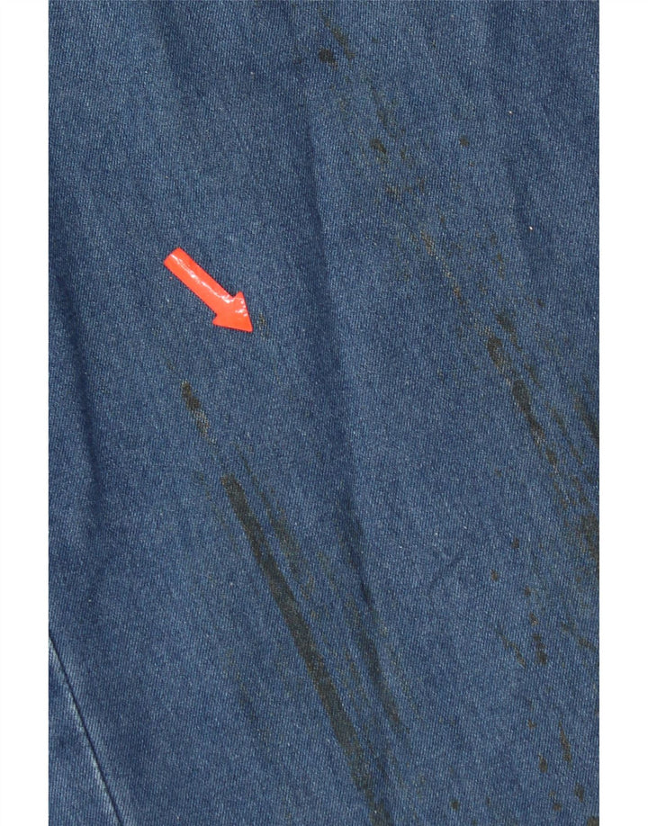 Trussardi Mens Straight Jeans W33 L30 Blue Cotton