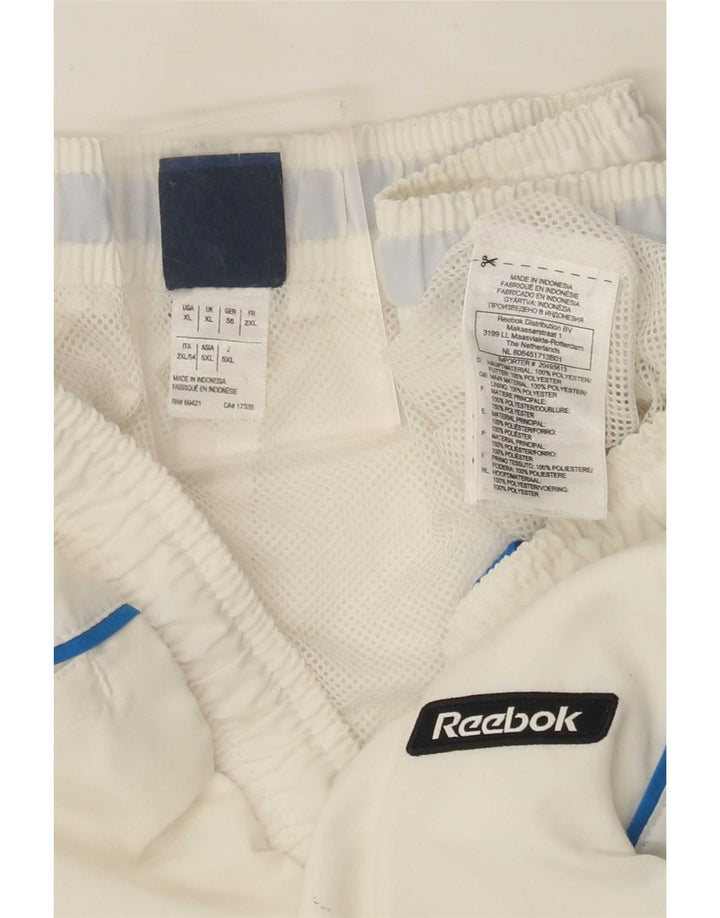 Reebok Mens Sport Shorts XL White Polyester