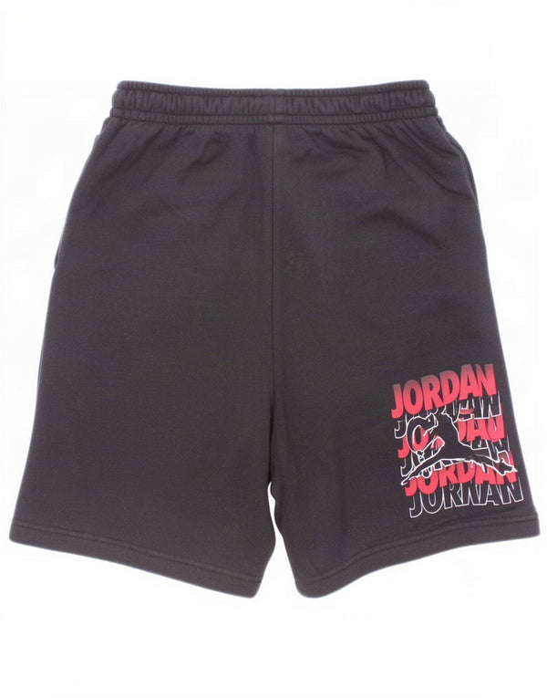 Jordan Boys Graphic Sport Shorts 12-13 Years Large Black Cotton
