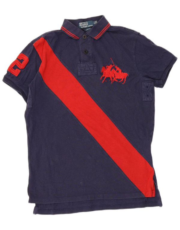 Polo Ralph Lauren Mens Custom Fit Rugby Polo Shirt Small Navy Blue