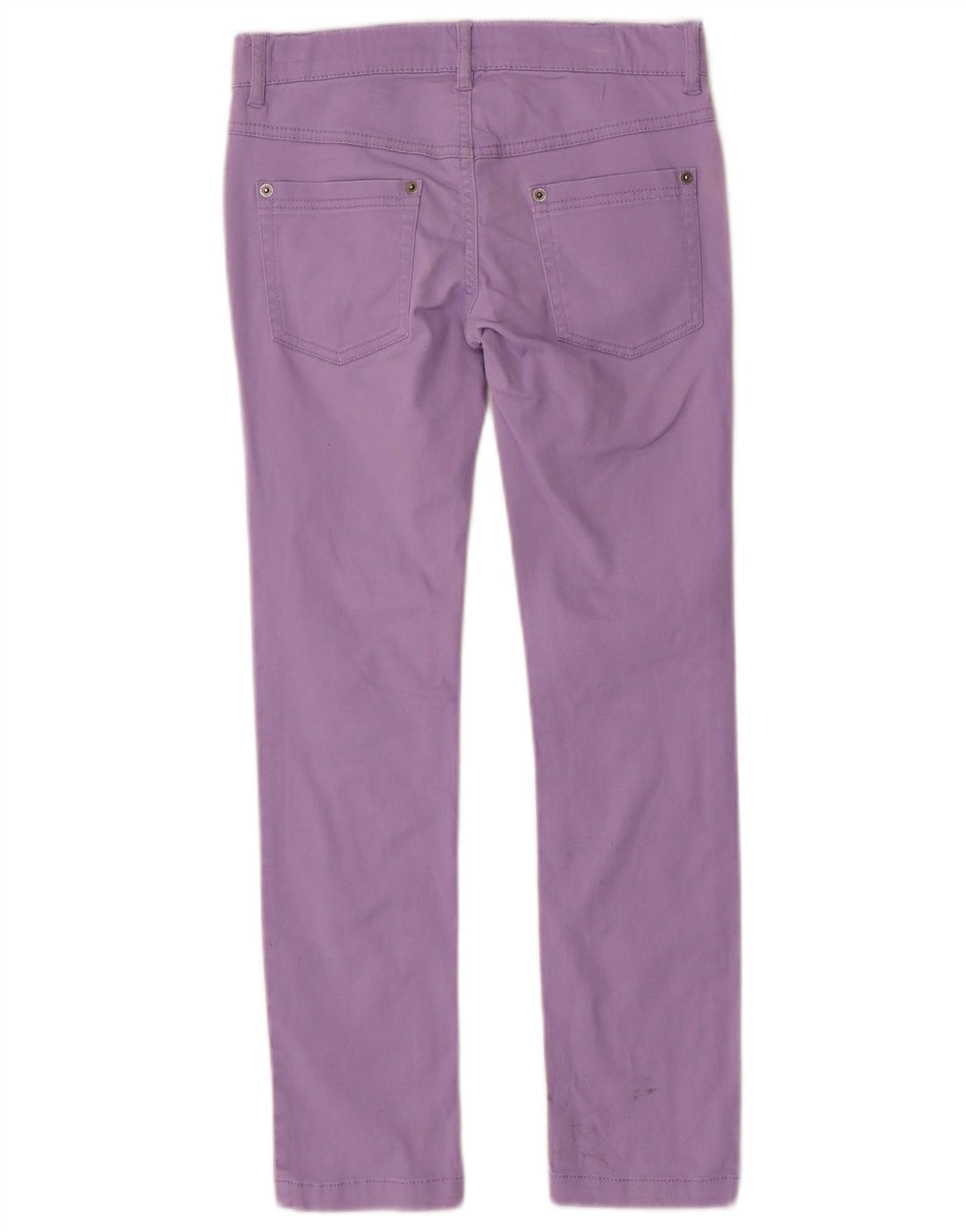 BENETTON Girls Slim Jeans 8-9 Years Large W26 L26 Purple Cotton