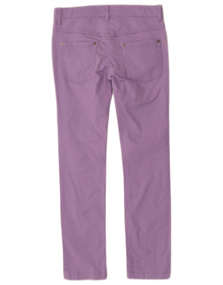 BENETTON Girls Slim Jeans 8-9 Years Large W26 L26 Purple Cotton