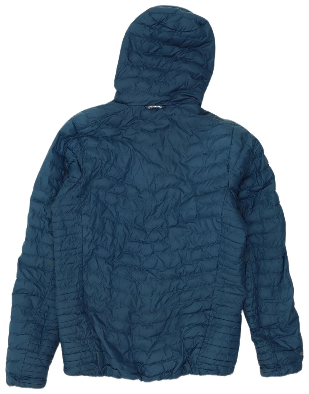 Montane Mens Hooded Padded Jacket UK 38 Medium Blue Polyester