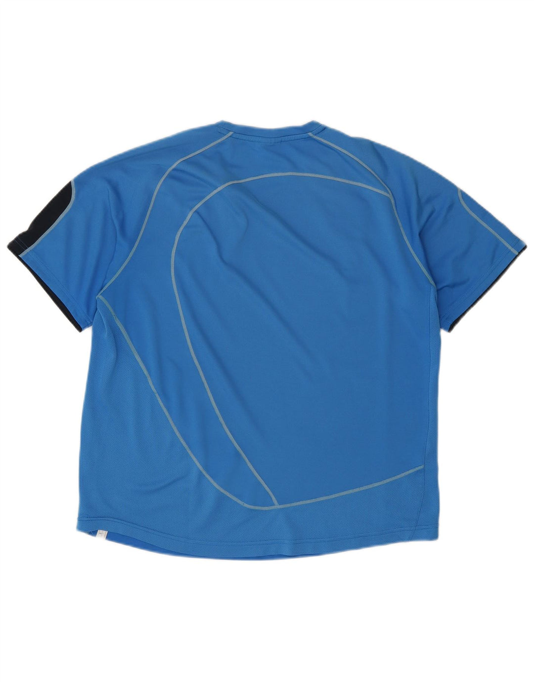 NIKE Mens T-Shirt Top XL Blue Colourblock
