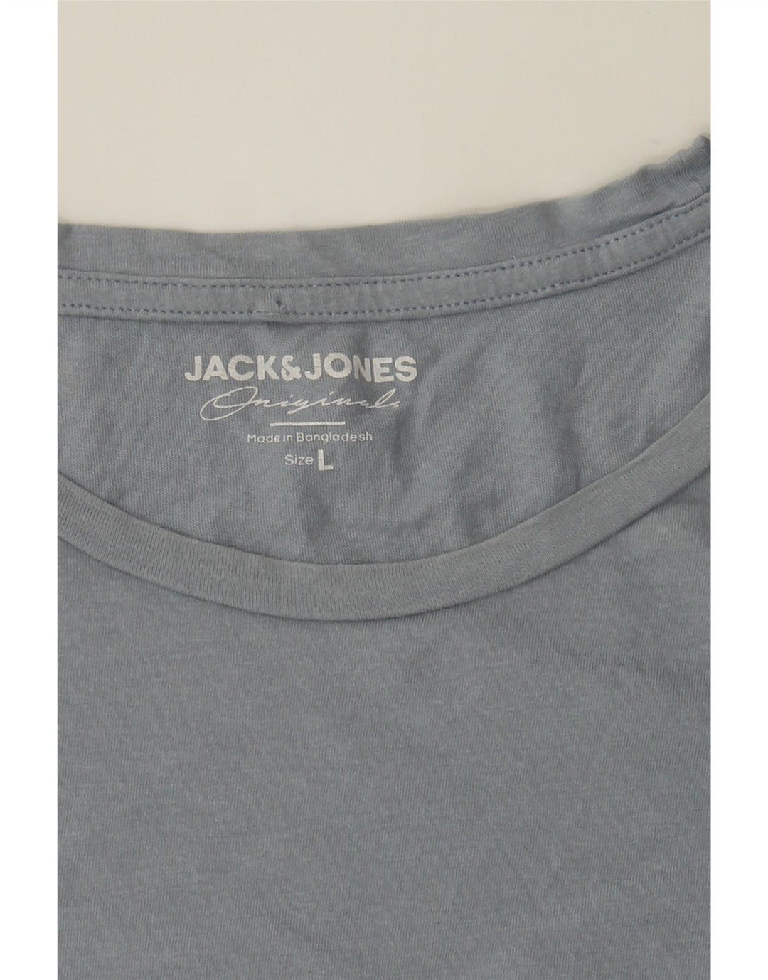 JACK & JONES Mens T-Shirt Top Large Blue Cotton Vintage Jack & Jones and Second-Hand Jack & Jones from Messina Hembry 