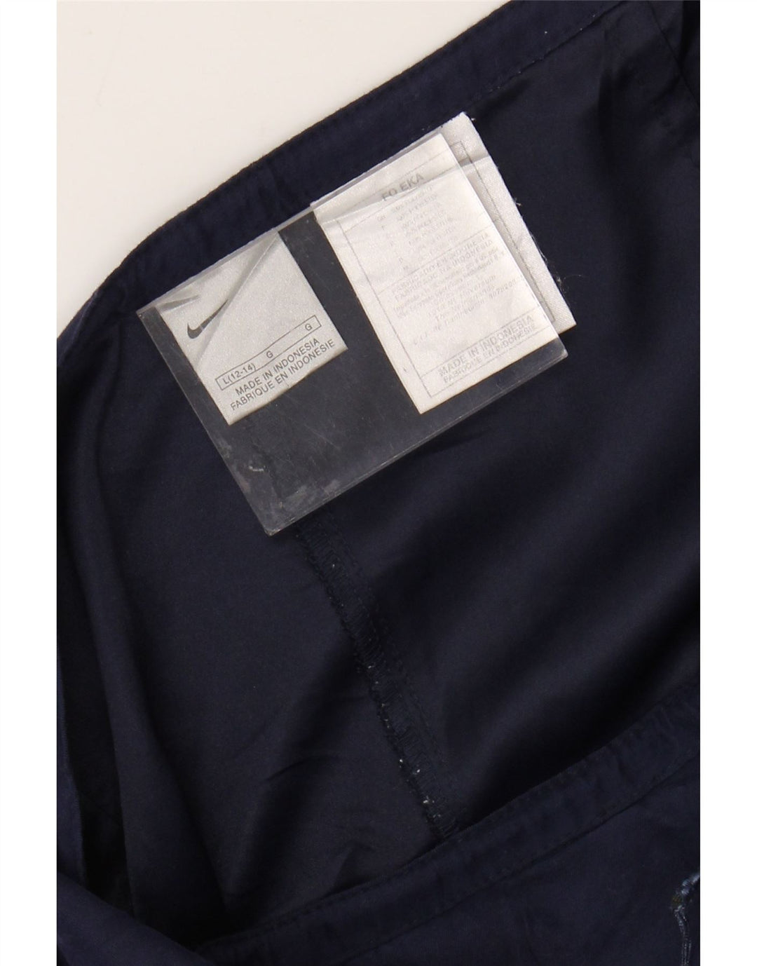 NIKE Womens Tapered Casual Trousers US 12/14 Large W32 L30 Navy Blue