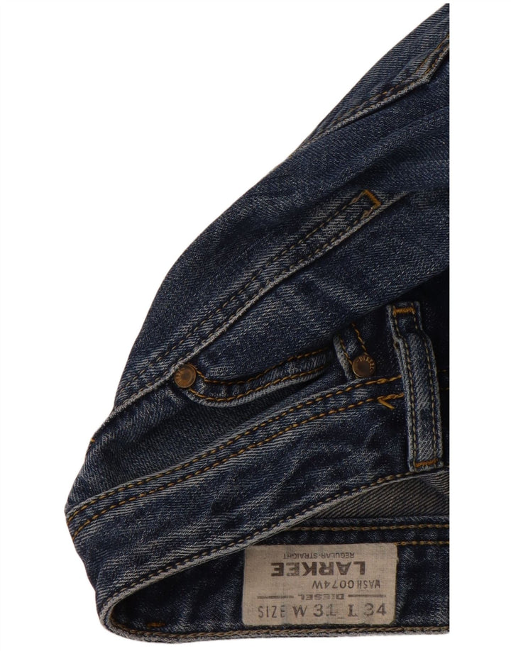 DIESEL Mens Larkee Straight Jeans W31 L34 Blue Cotton