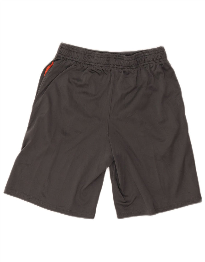 UNDER ARMOUR Boys Heat Gear Graphic Sport Shorts 9-10 Years Medium  Grey