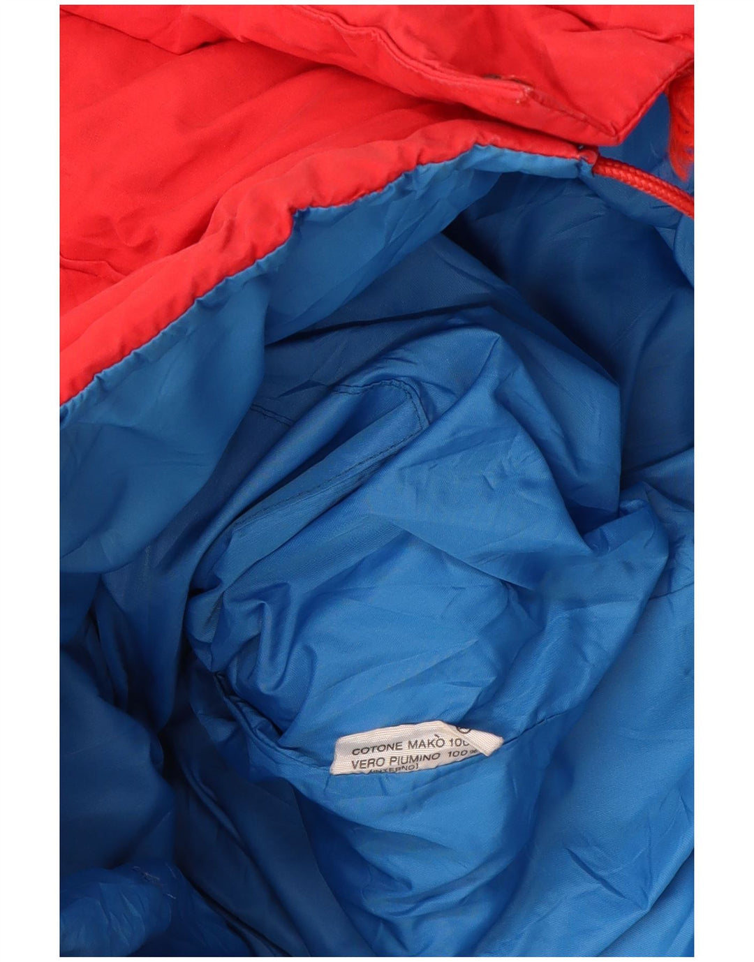 MC Ross Mens Hooded Padded Jacket UK 36 Small Red Cotton