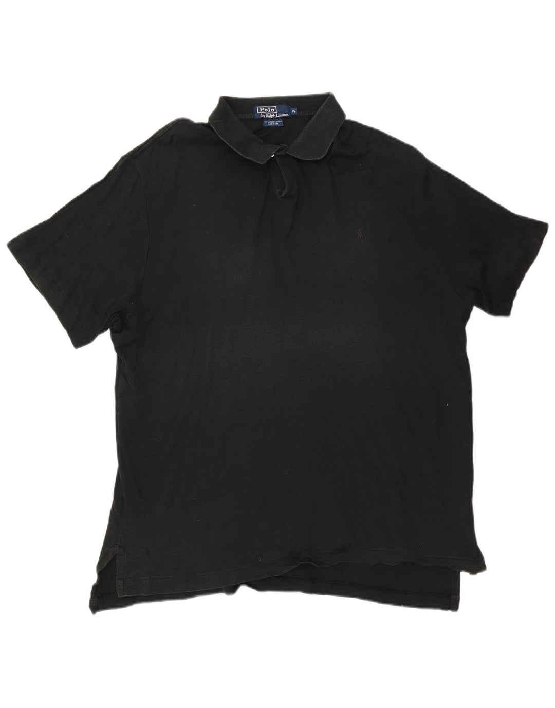 POLO RALPH LAUREN Mens Polo Shirt XL Black Cotton