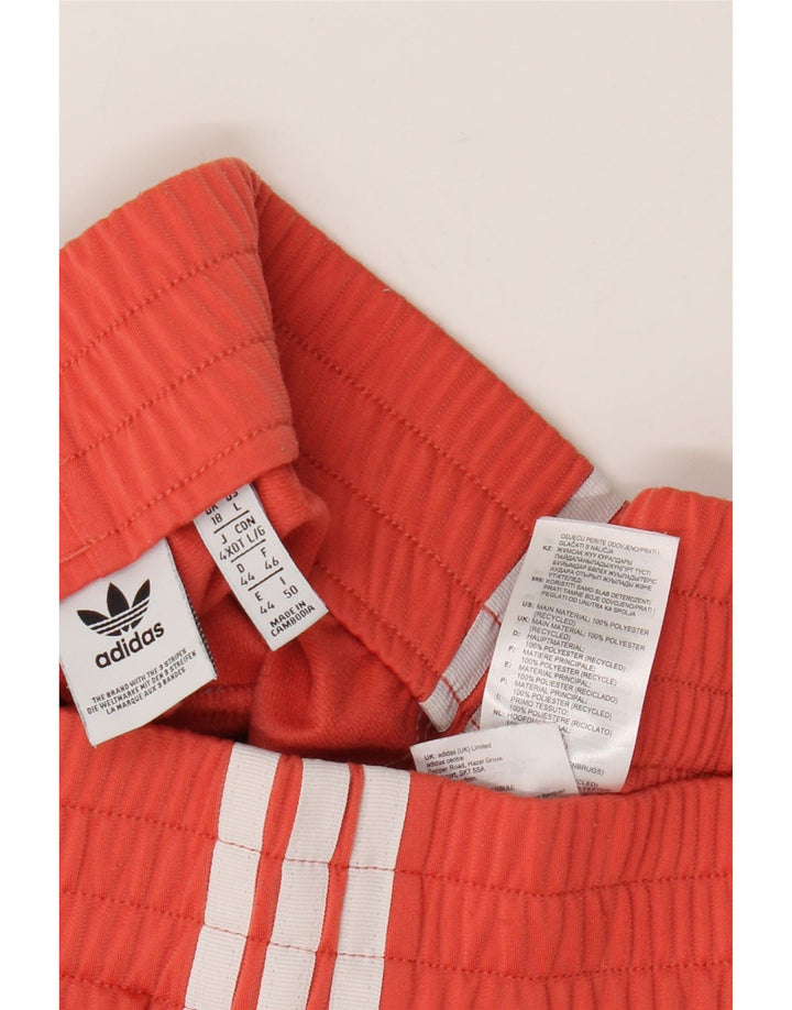 Adidas Womens Sport Shorts UK 18 XL Orange Polyester
