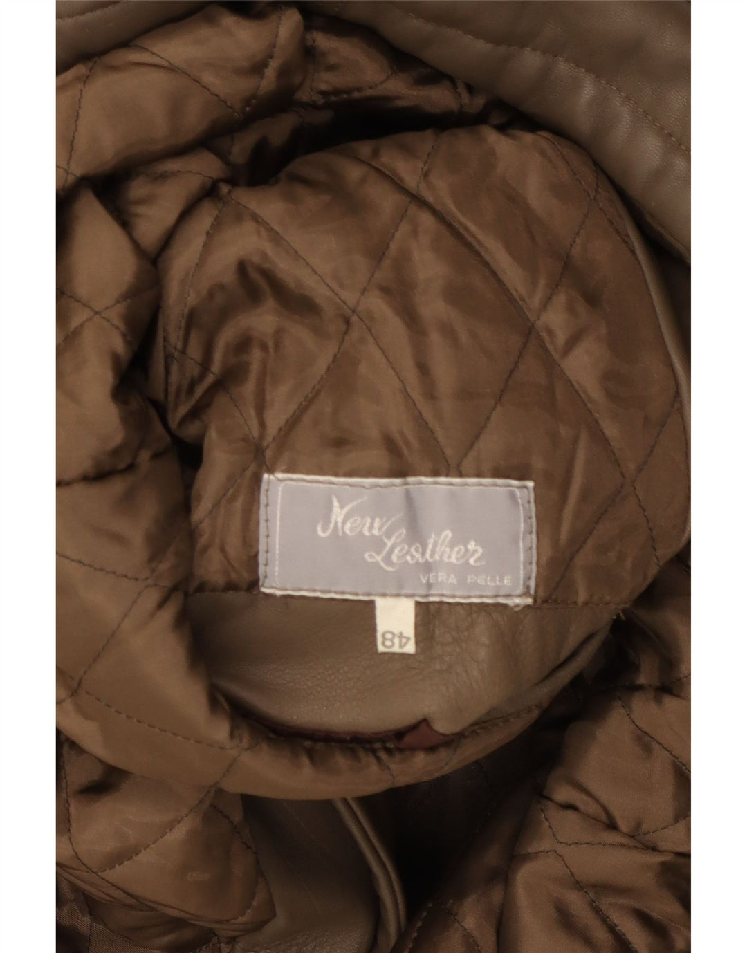 VINTAGE Mens Leather Jacket IT 48 Medium Brown Leather