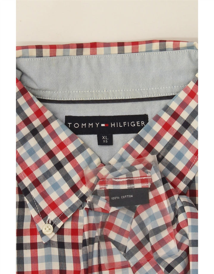 Tommy Hilfiger Mens Shirt XL Multicoloured Gingham Cotton