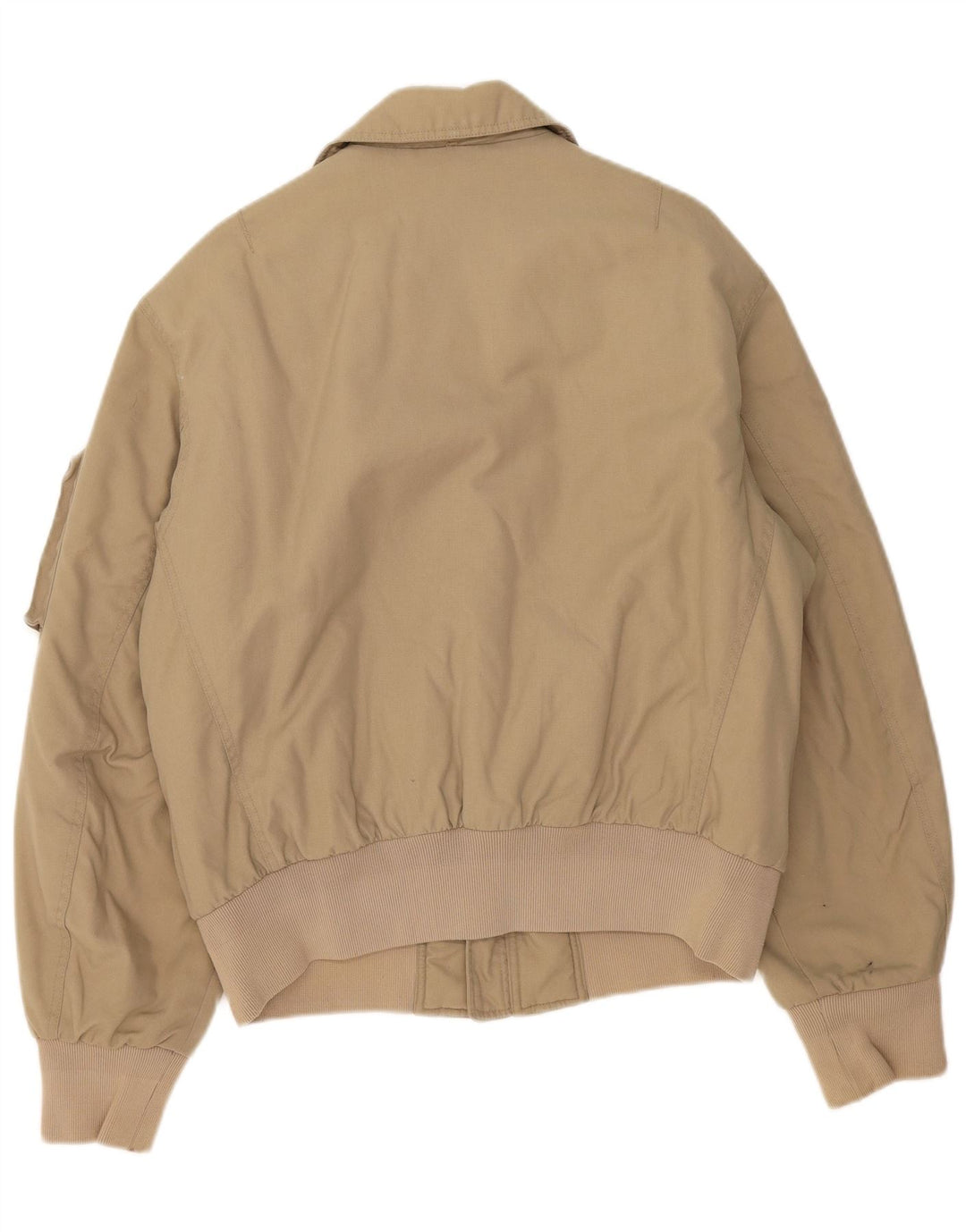 GAS Mens Bomber Jacket UK 40 Large Beige