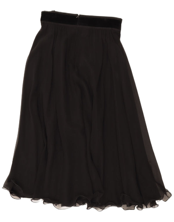 Hermann Lange Womens A-Line Skirt IT 42 Medium W30 Black Polyester