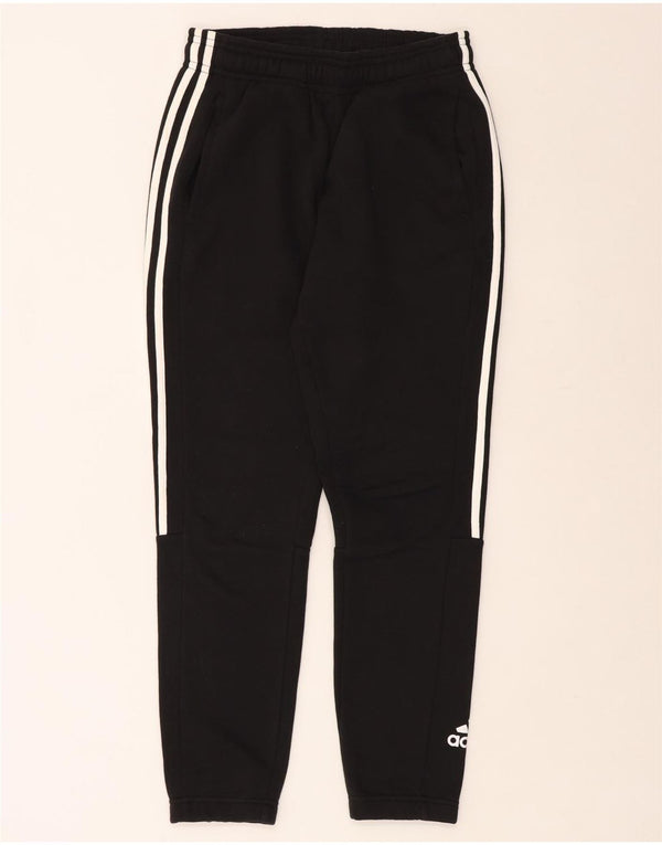ADIDAS Mens Tracksuit Trousers Joggers Small  Black Cotton