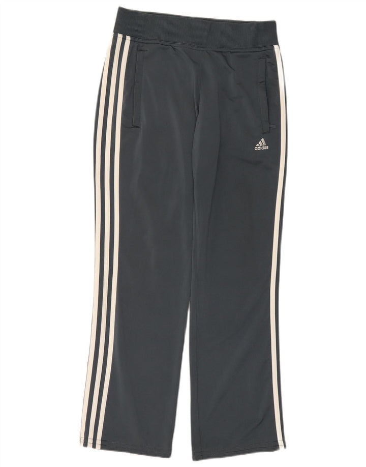 Adidas Womens Tracksuit Trousers UK 10 Small Grey Polyester