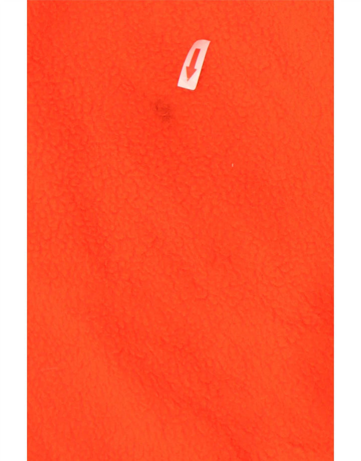 Adidas Mens Fleece Jacket UK 38 Medium Orange Polyester