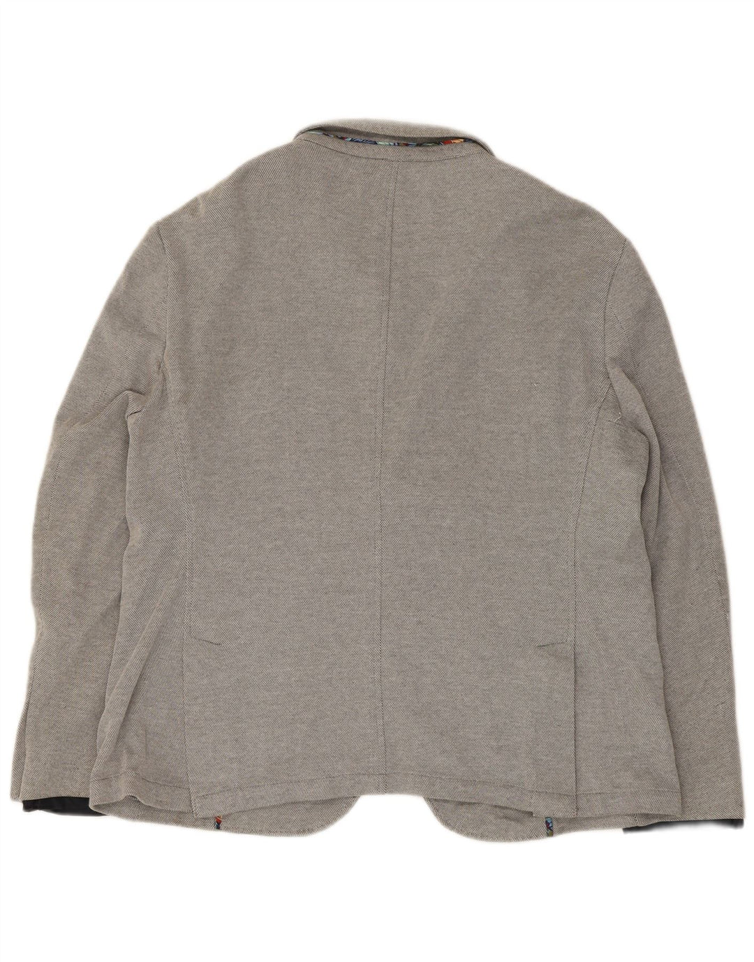 Zara Mens 2 Button Blazer Jacket EU 56 XL Grey Polyester