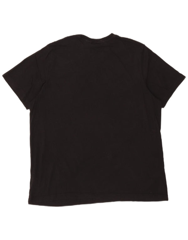 Adidas Mens T-Shirt Top XL Black Cotton