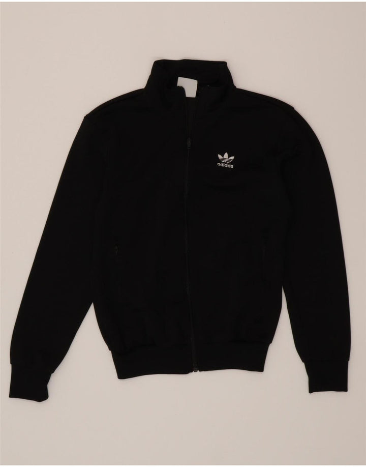ADIDAS Mens Tracksuit Top Jacket XS Black Polyester