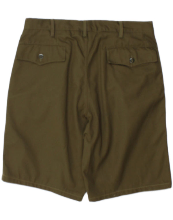 Vintage Mens Casual Shorts IT 50 Large W36 Khaki