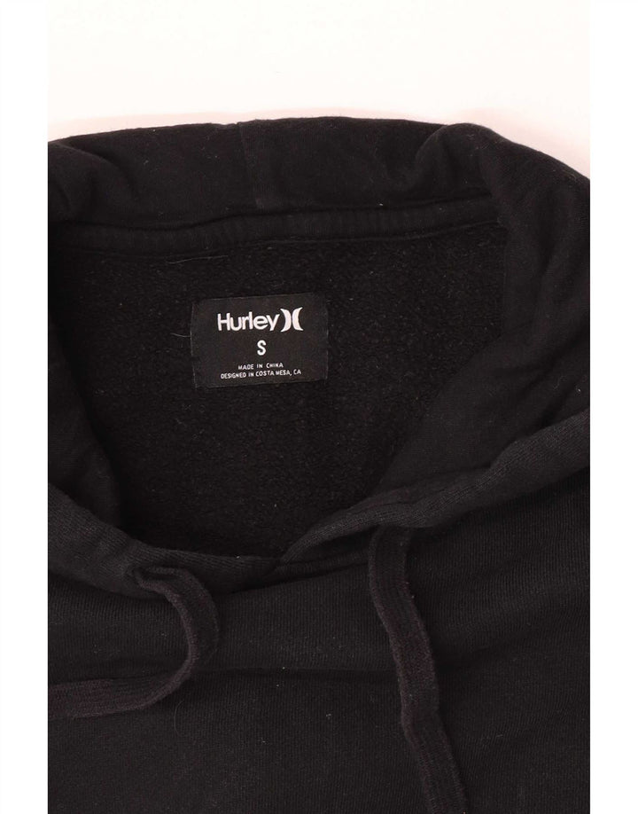 Hurley Mens Graphic Hoodie Jumper Small Black