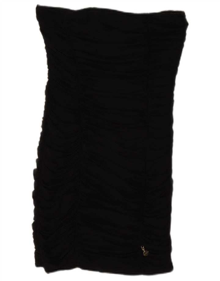 Phard Womens Strapless Bodycon Dress UK 8 Small Black