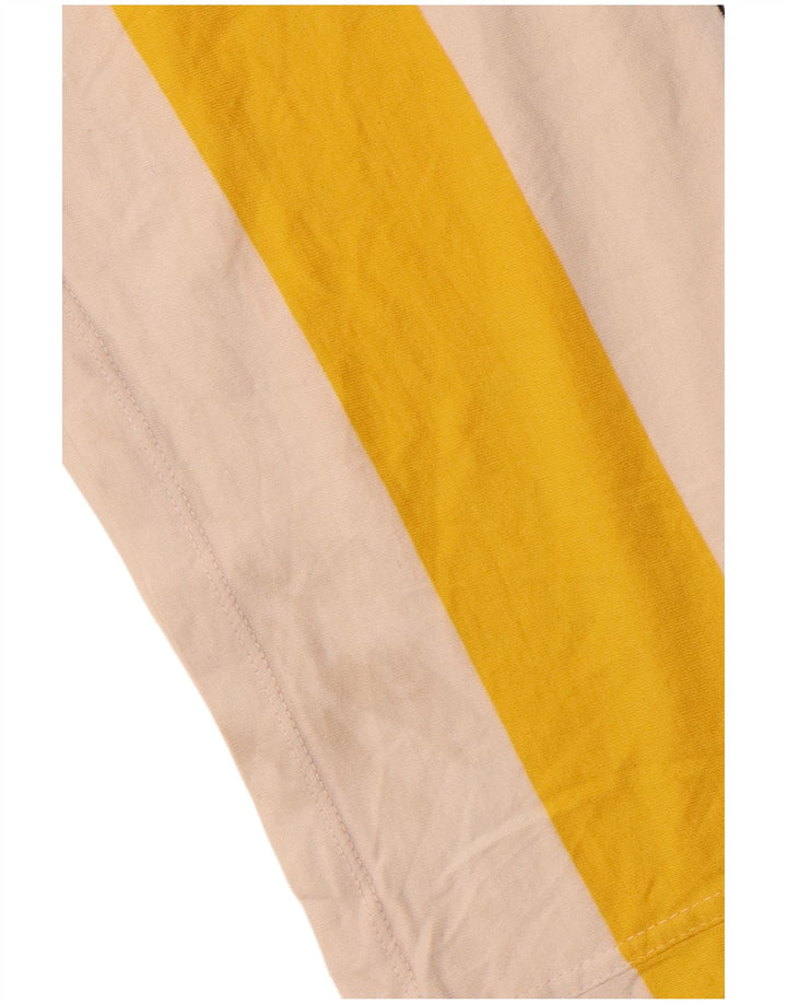 Superdry Mens T-Shirt Top 2XL Off White Striped Cotton