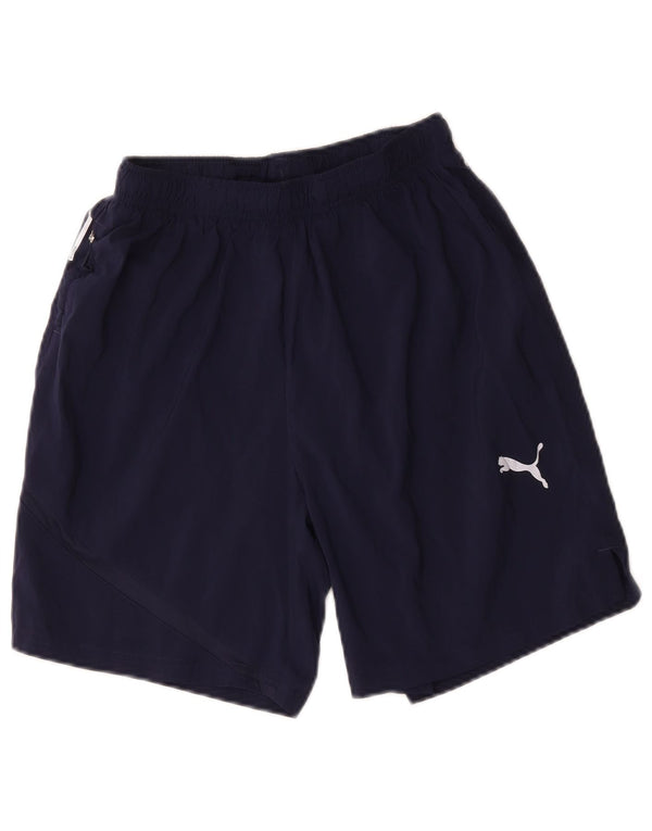 Puma Mens Sport Shorts Medium Navy Blue Polyester
