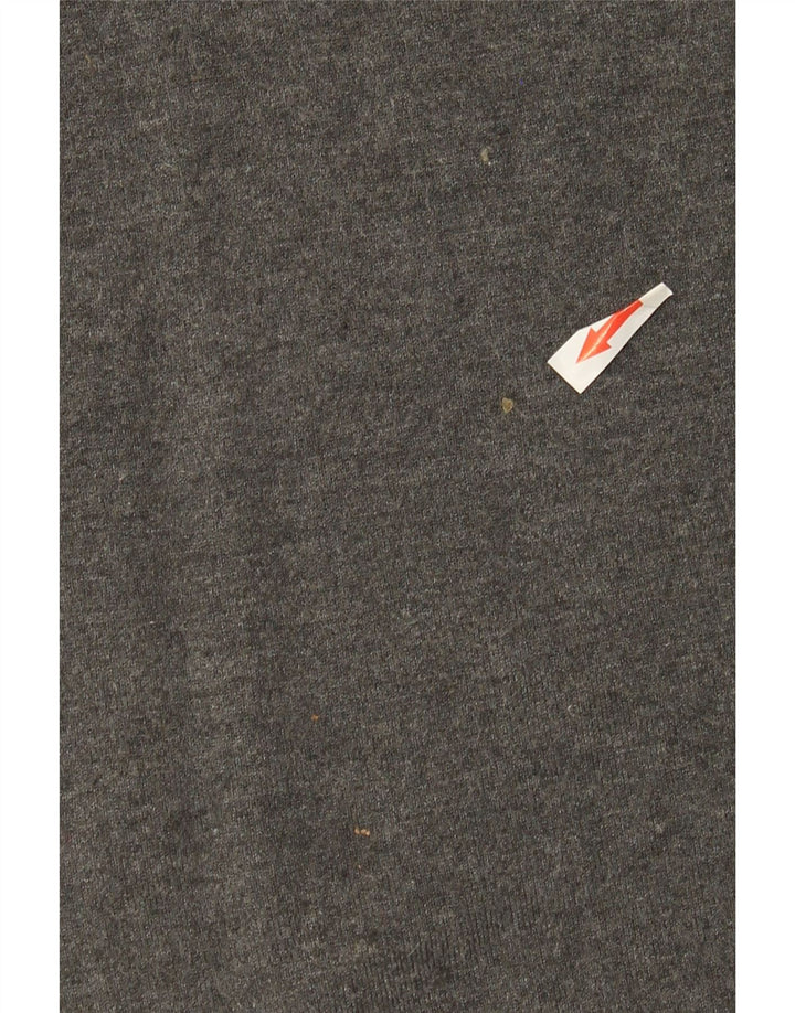 Zara Mens Turtle Neck Jumper Sweater Large Grey Viscose