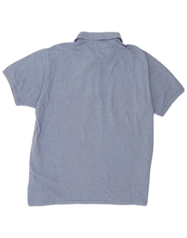 Lacoste Mens Classic Fit Polo Shirt Size 5 Large Blue Flecked Cotton