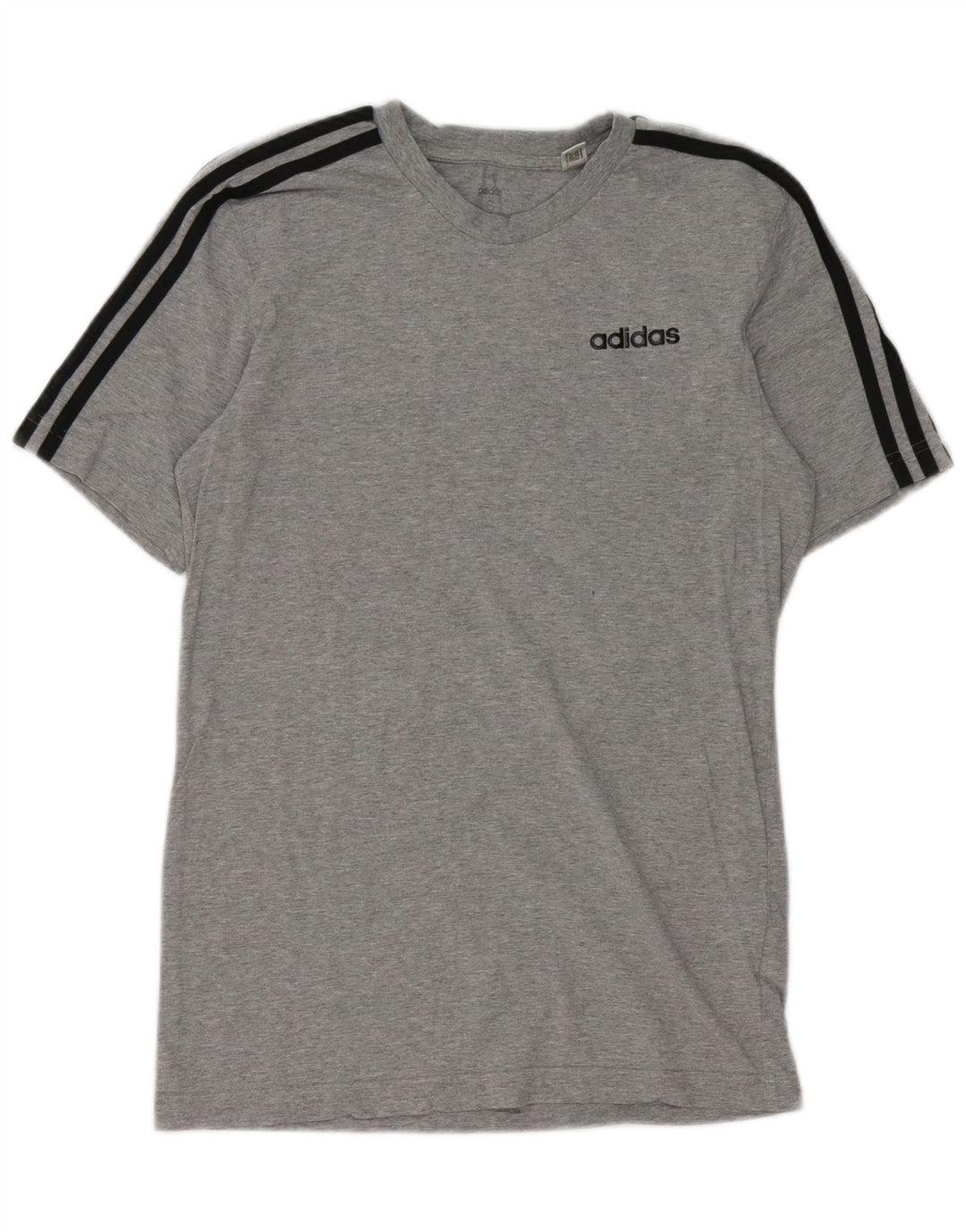Adidas Mens T-Shirt Top Small Grey Cotton